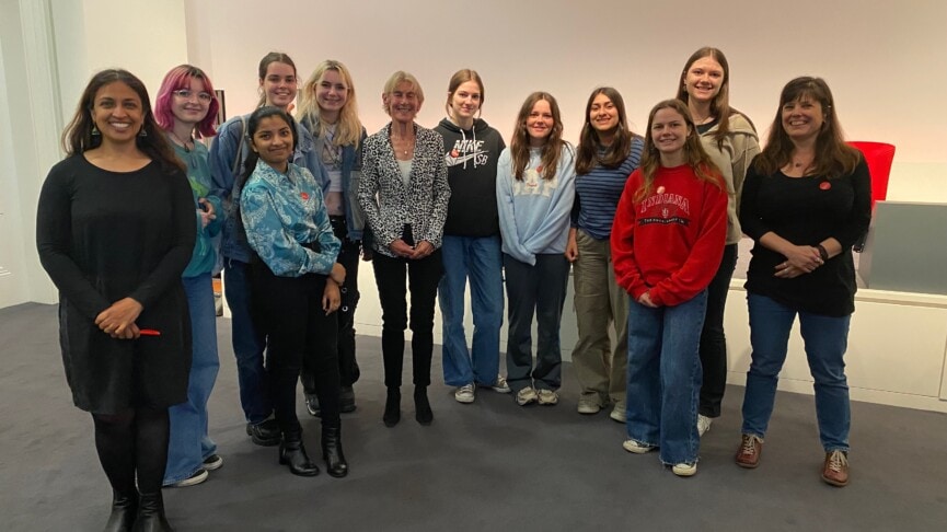 Esher Students Attending A Women In Mathematics Talk At The Royal Society In London