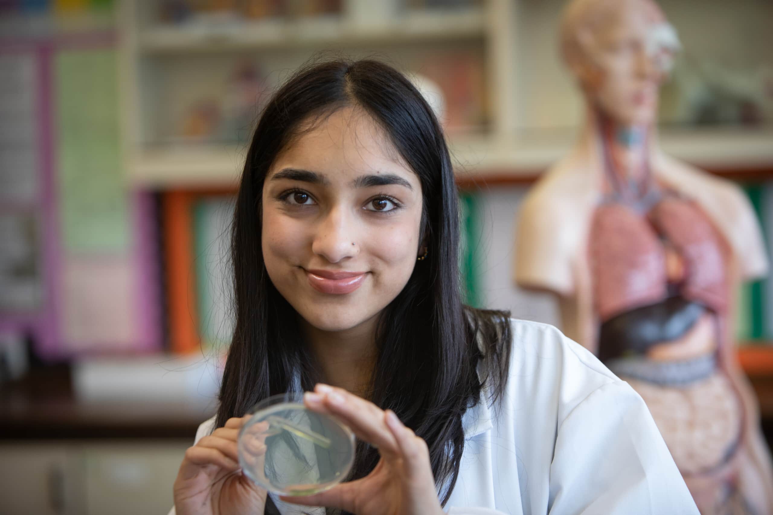 Female Biology student