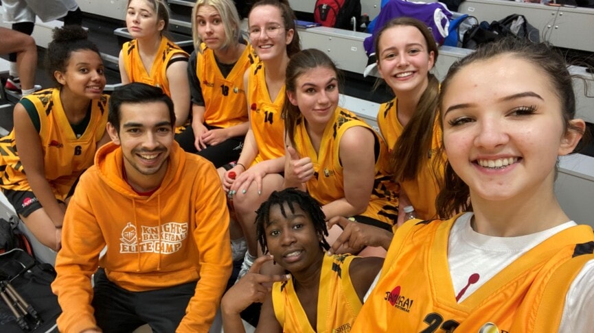 Womens Basketball Selfie